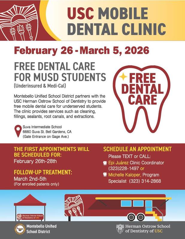 USC Mobile Dental Clinic Flyer