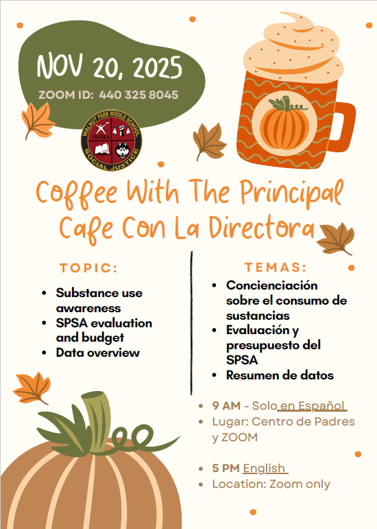 coffee with the principal