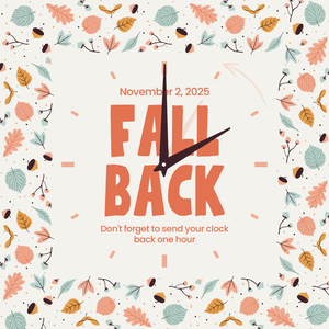 Pink and White Cute Simple Illustrated Fall Back Daylight Saving Time Instagram Post.png