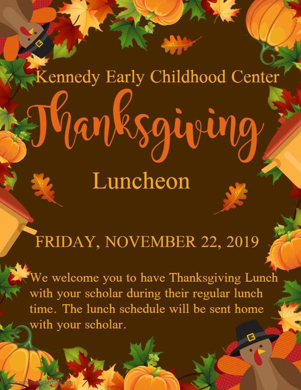 Kennedy Early Childhood Center Thanksgiving Luncheon 2019 #ItsComeBackTime