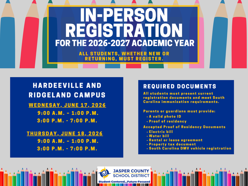 📚 In-Person Student Registration for the 2026-2027 School Year Featured Photo