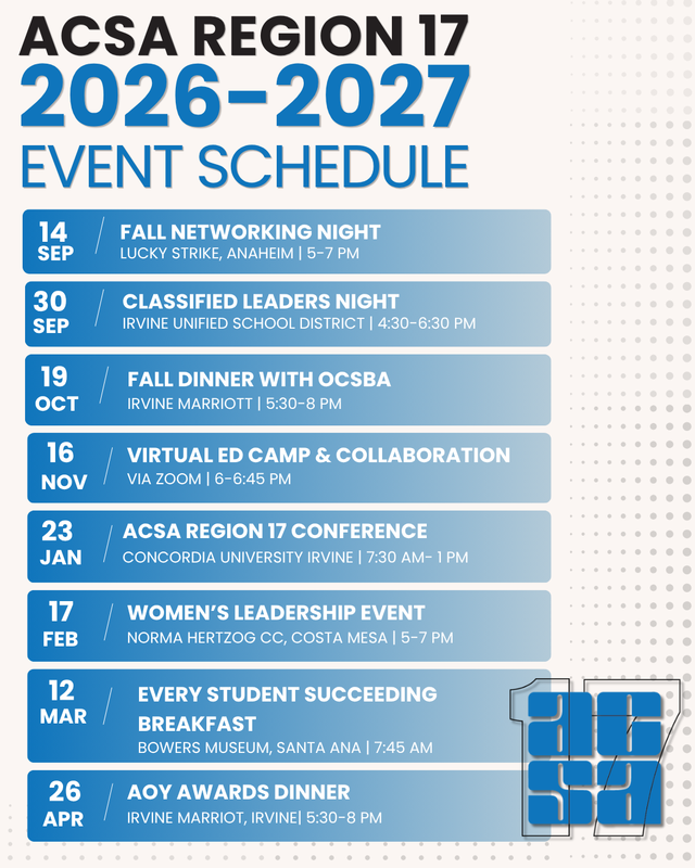 Save the Date: 2026-27 ACSA Events Featured Photo