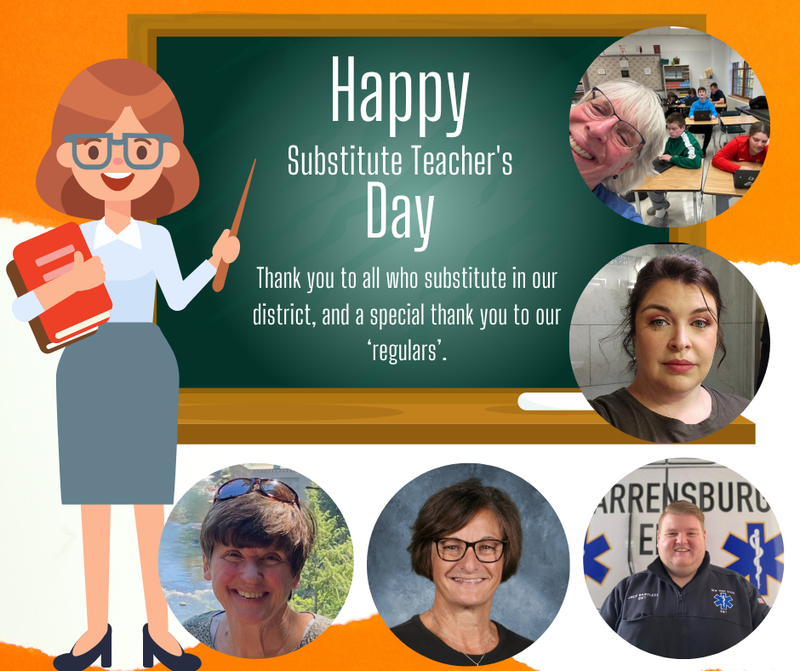 Thank you to our substitute teachers!!
