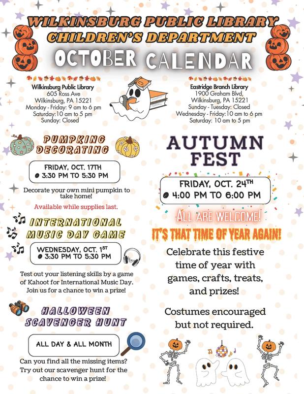 October calendar page 1