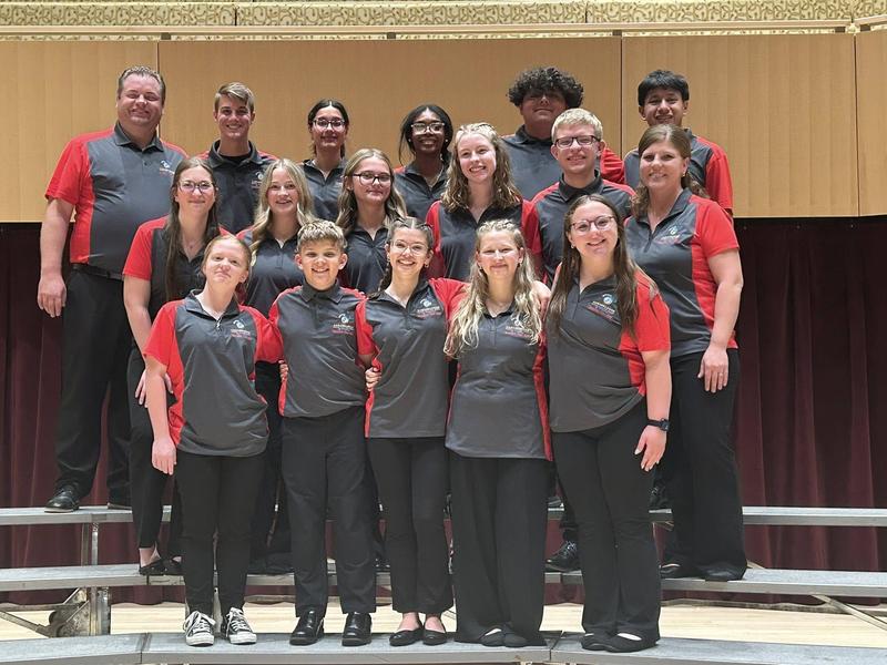 photo - Marion students and instructors who were selected as 2025 Indiana Ambassadors of Music