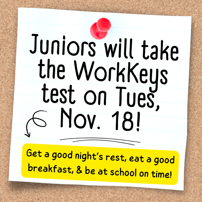WorkKeys reminder infographic