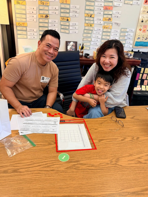 Family at the Cox Math Workshop