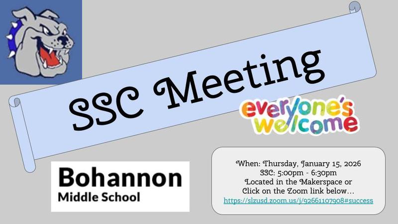 SSC on Thursday, 1/15 starting at 5:00pm Featured Photo