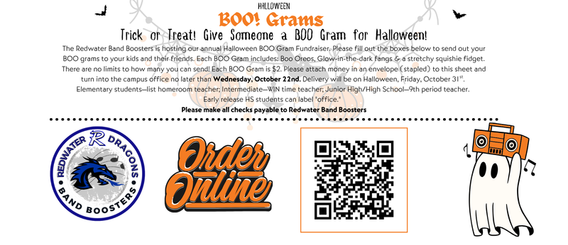 QR Code BOO Grams Banner