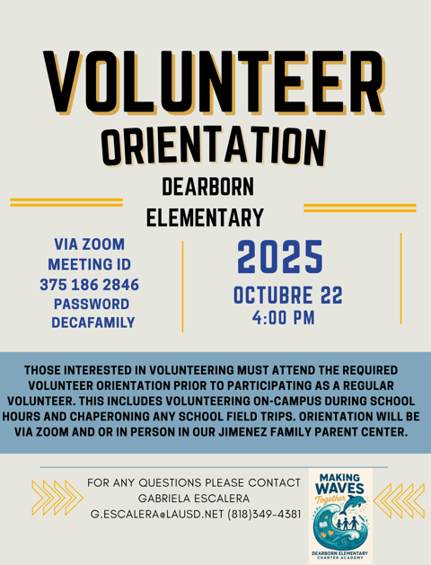Volunteer Orientation #2