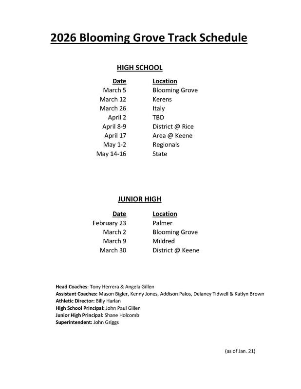 2026 Track Schedule Thumbnail Image