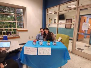 Our new PTA presidents introduce themselves to the parents.