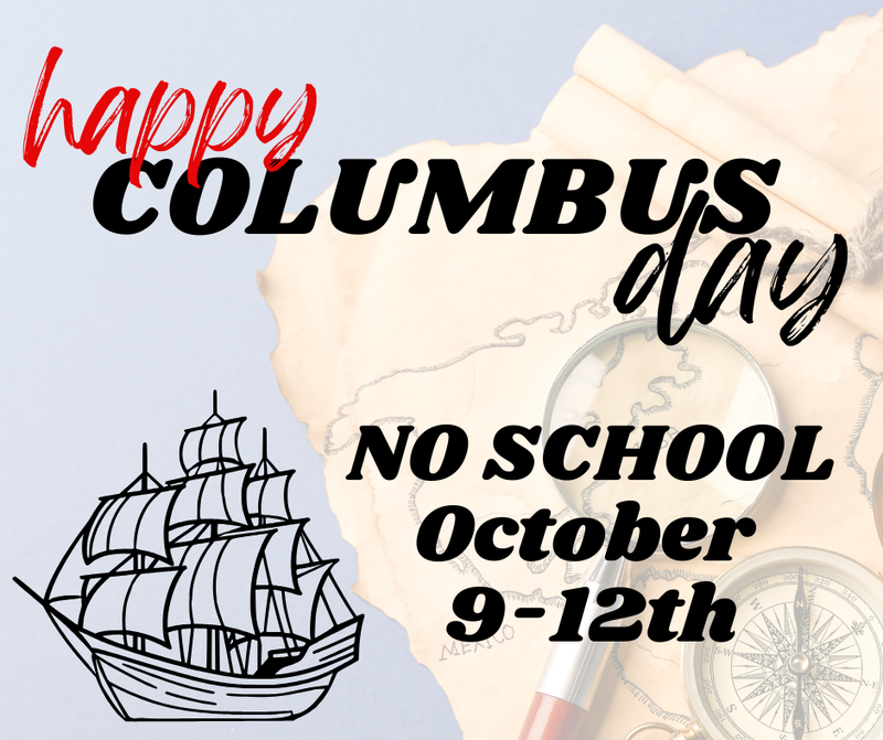 No School Oct 9-12