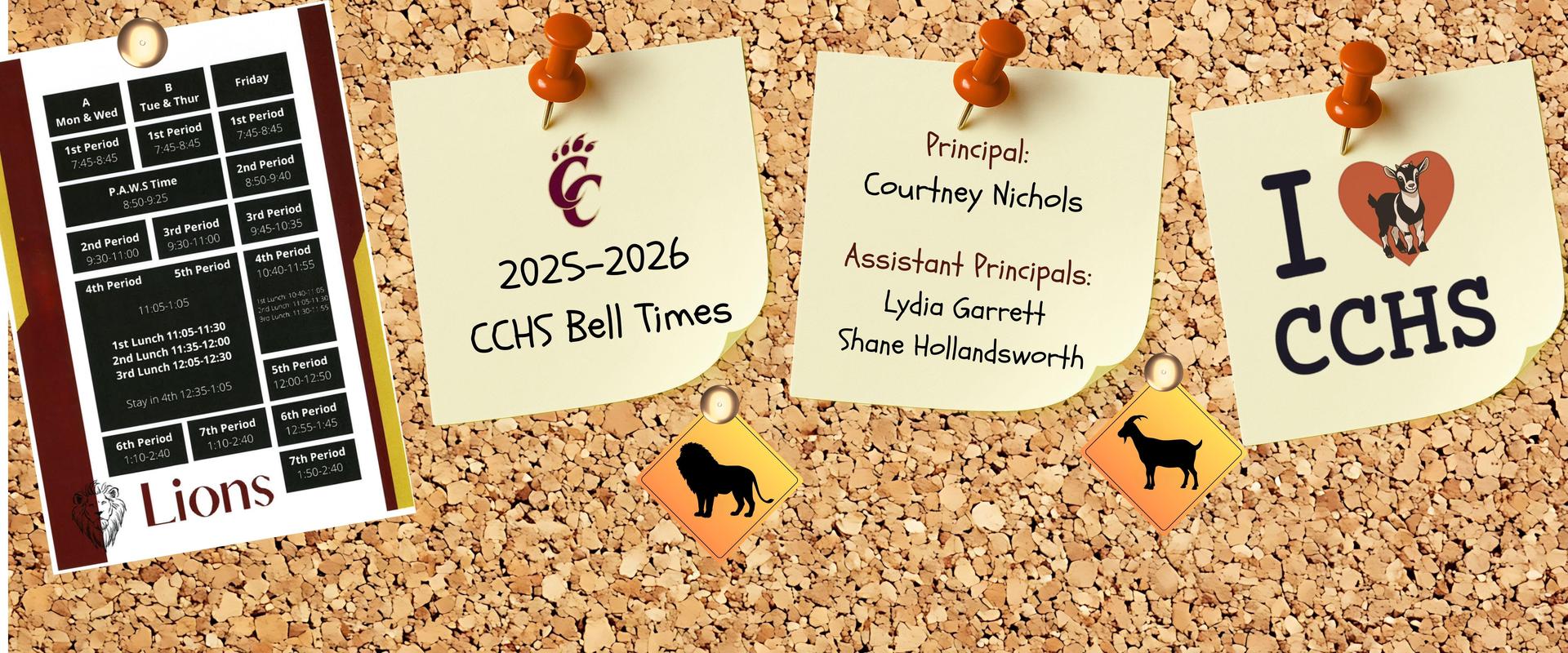 CCHS Bell Schedule