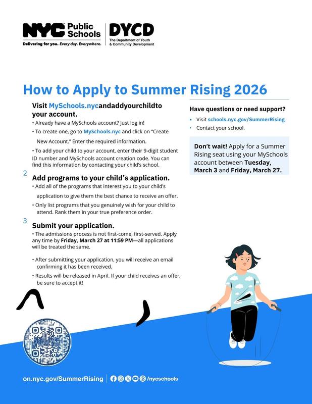 Summer Rising Sign up 2026 . 2nd page