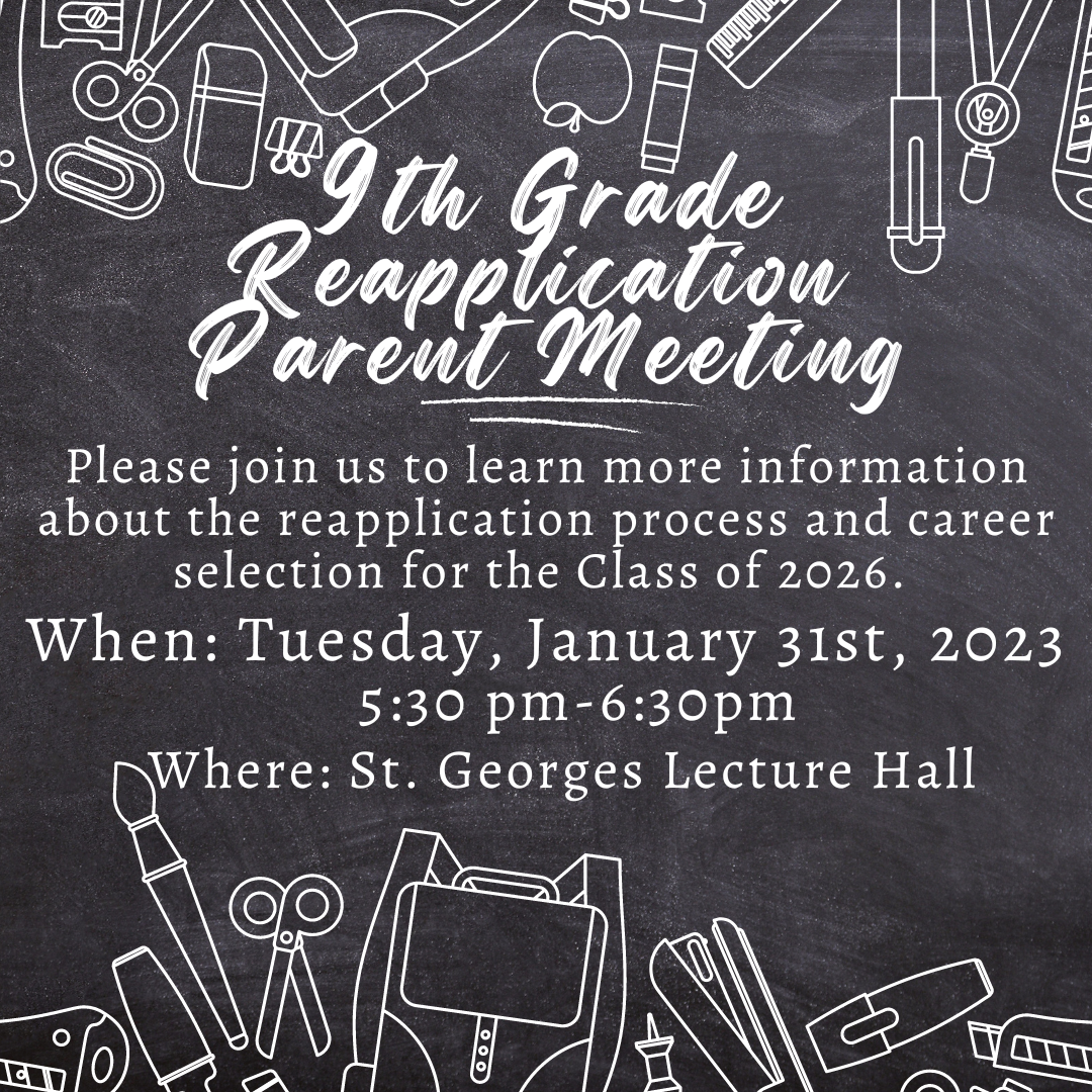 Underclassman Information - Quick Links - St. Georges Technical High School