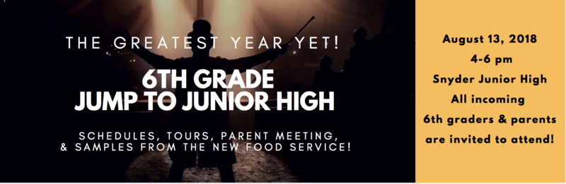 SJHS 6th Grade Jump To Junior High- August Featured Photo