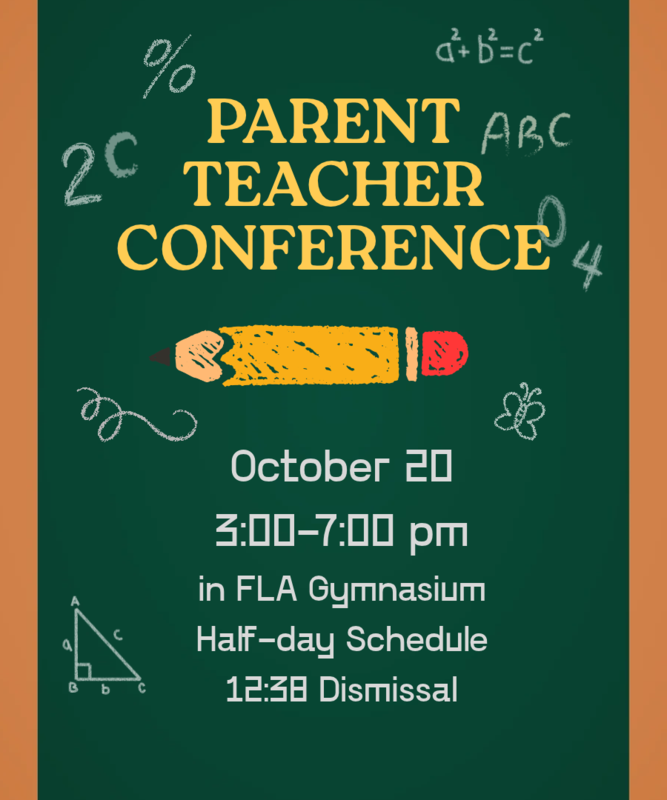 Parent Teacher Conferences - Oct 20, 3:00-7:00 pm