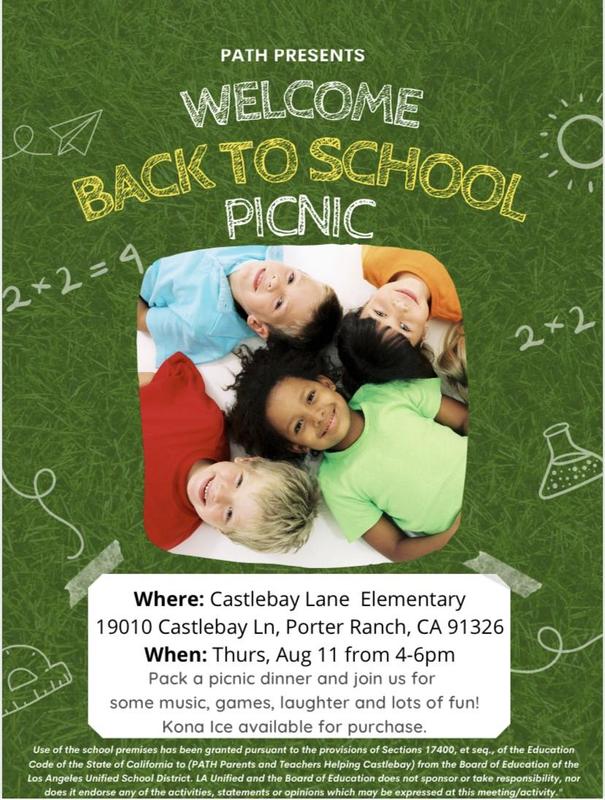 Back to school picnic flyer 8/11