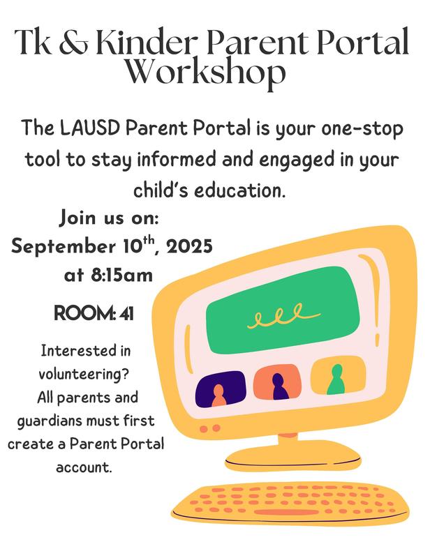 The LAUSD Parent Portal is your one-stop tool to stay informed and engaged in your child's education !