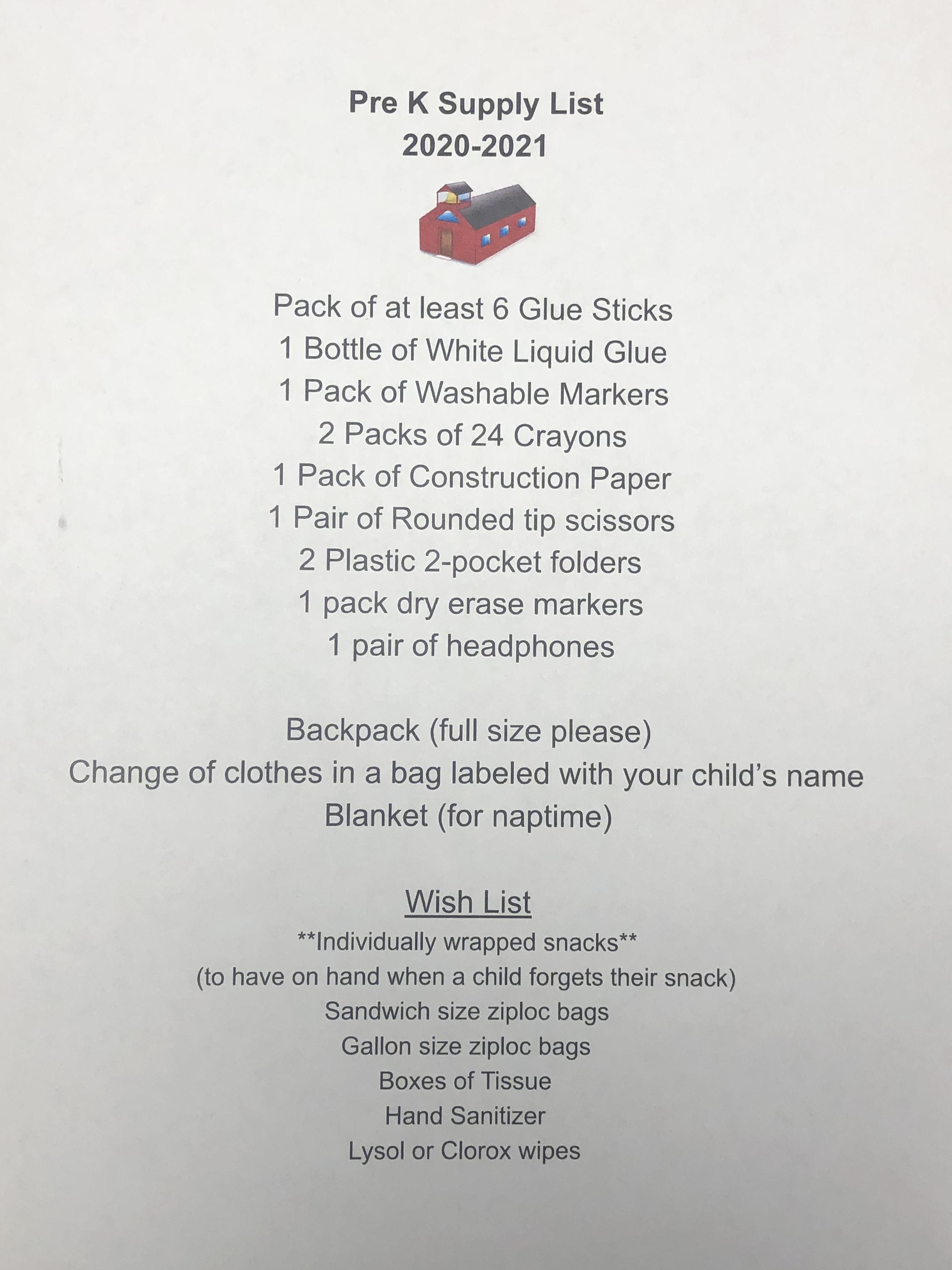 Supply Lists Lynchburg Elementary School Moore County Schools