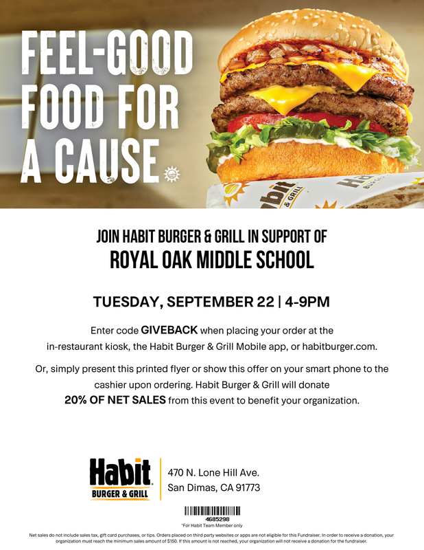 The Habit ROMS Fundraiser 9/22