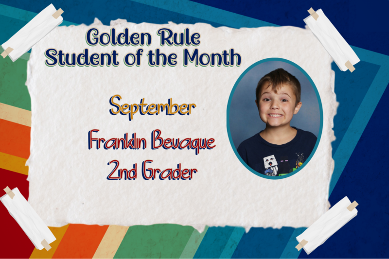 September Golden Rule Student