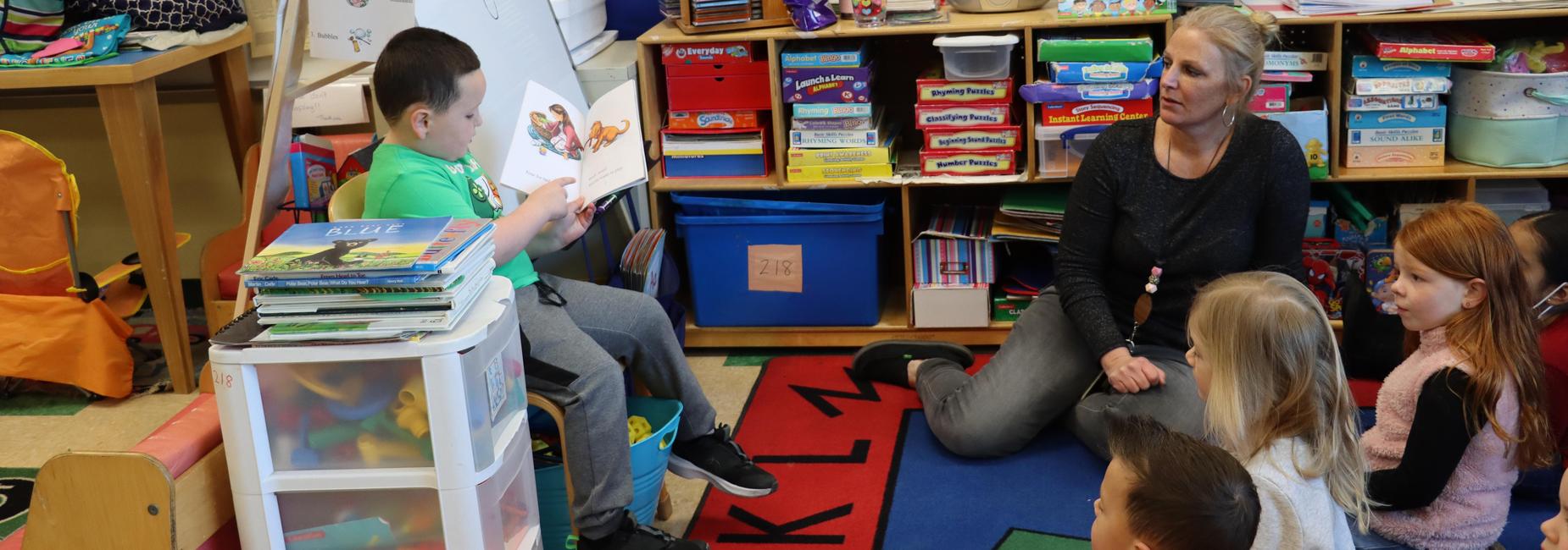 CFC Student Reading to Class