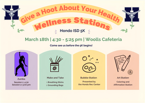 Wellness Stations at the 5K include Zumba, Mae and Take, Bubble Station & Art Station
