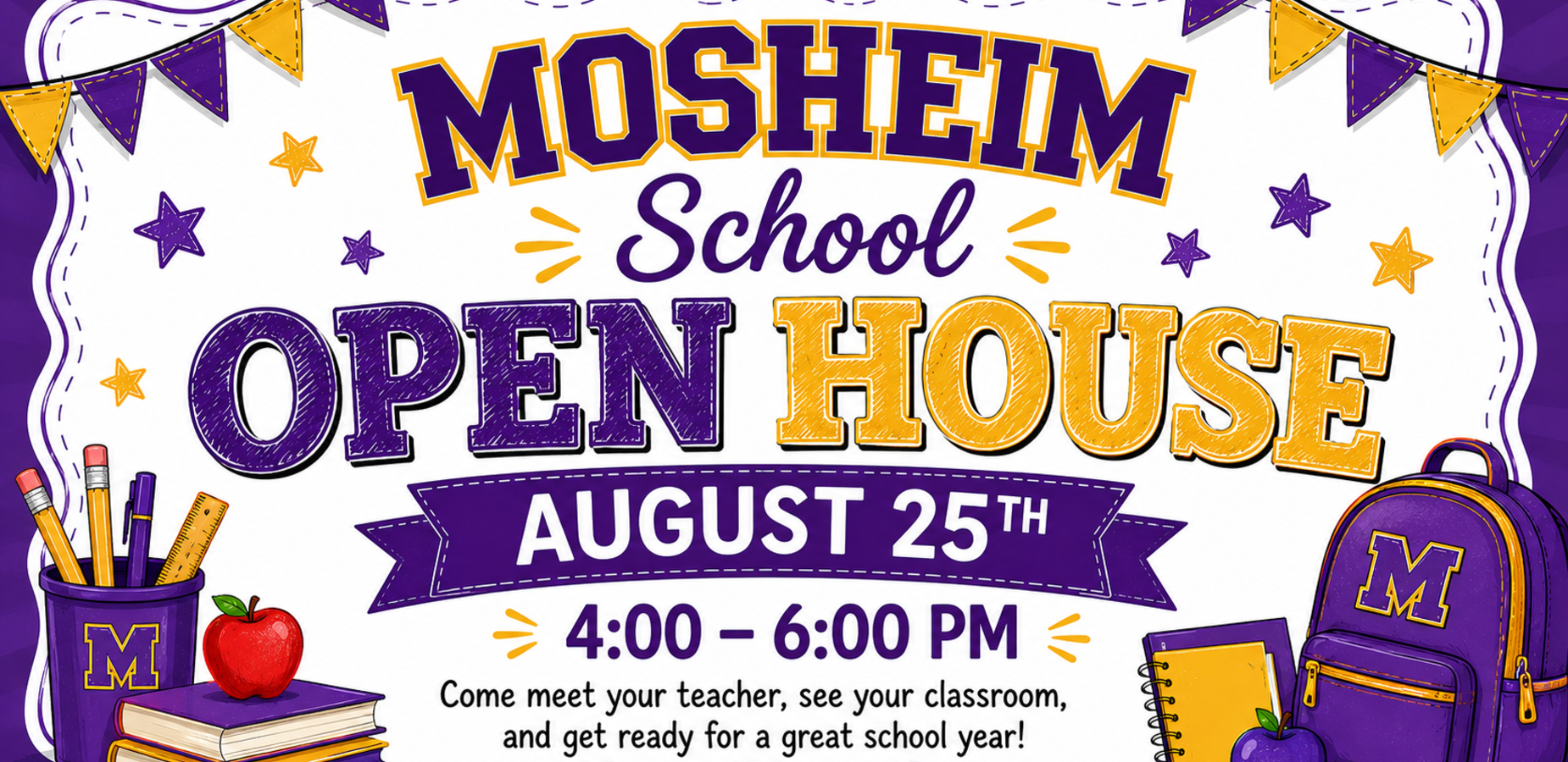 Mosheim Open House August 25th 4-6 PM