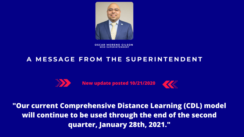 October 21 - Superintendent Message