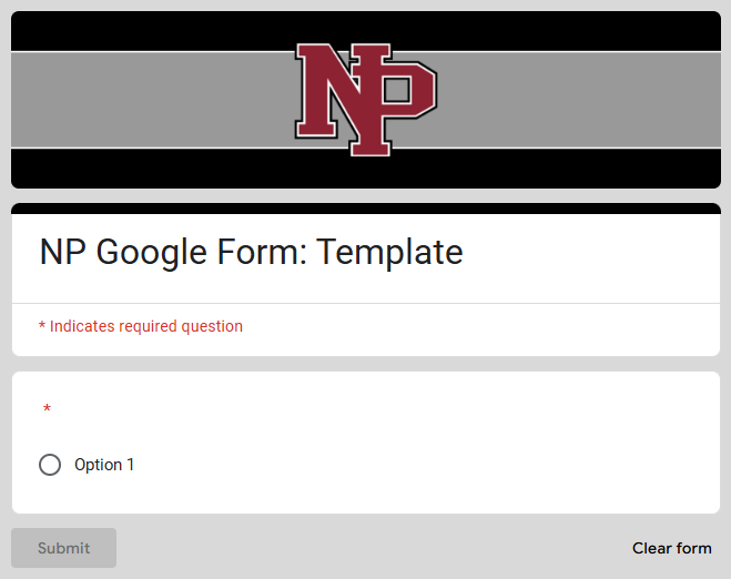 NPAS Form Template