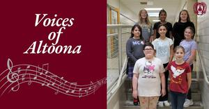Voices of Altoona photo of eight students representing the elementary schools
