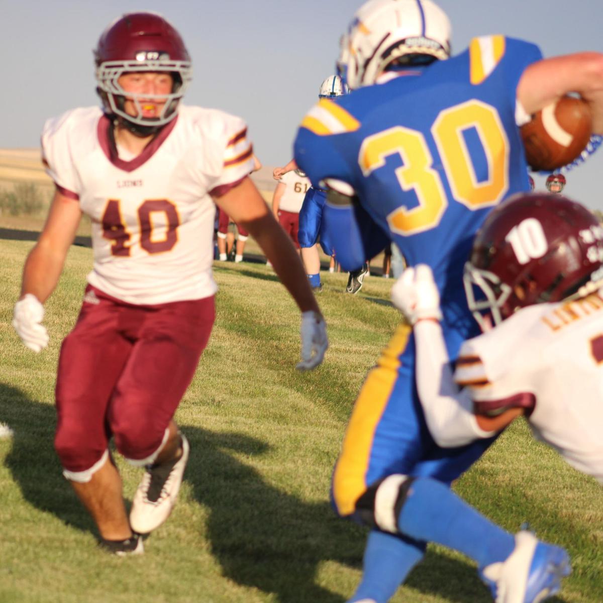 Football against Linton.