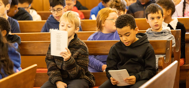 Image of students attending meeting