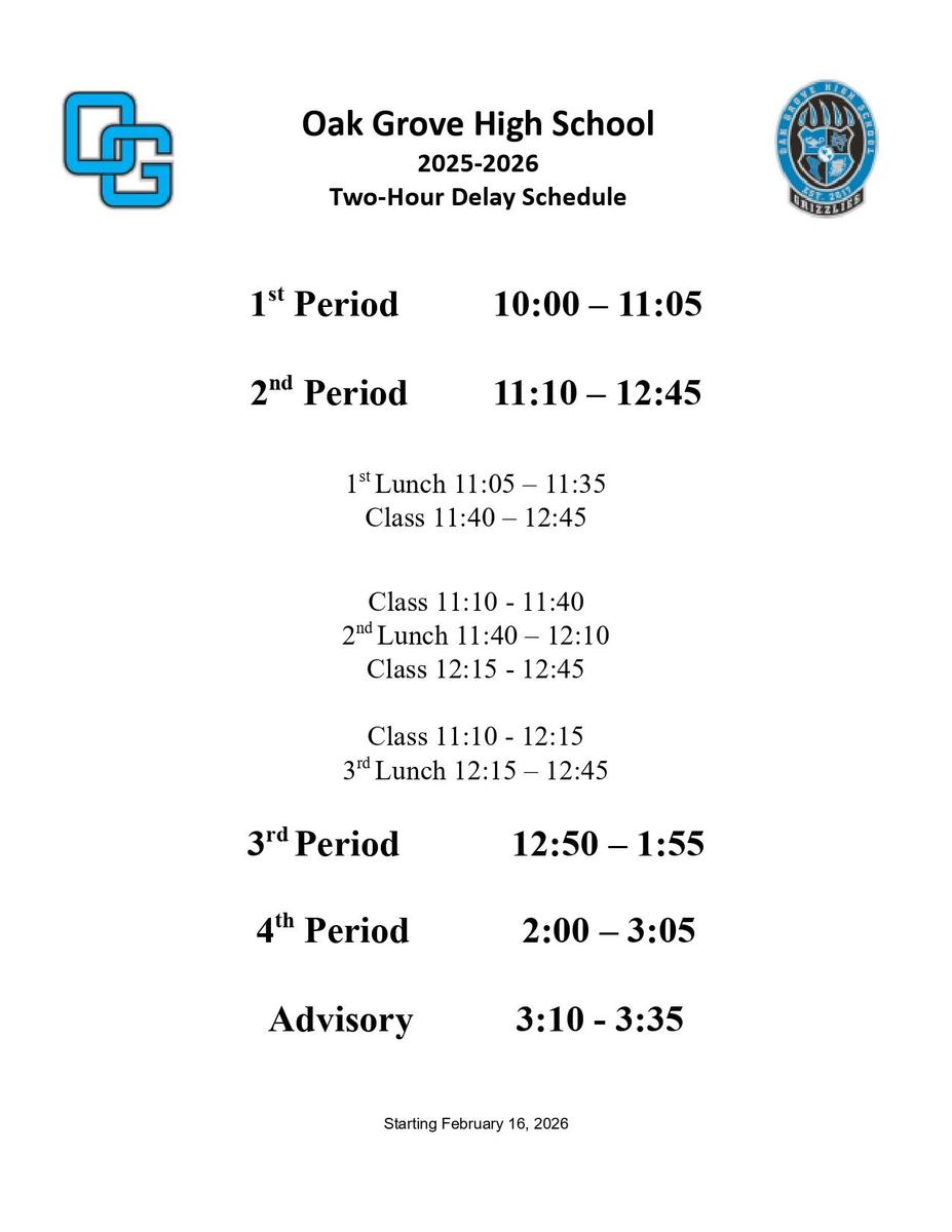 2 hour delay