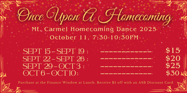 Homecoming Price Banner