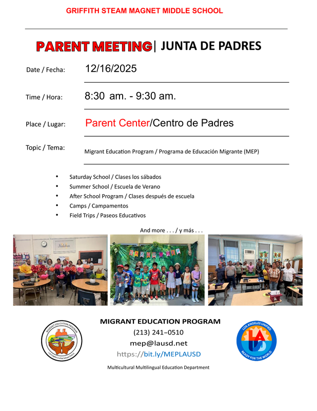 Parent Workshop