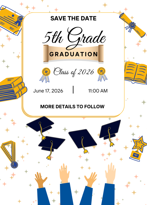 5th Grade | Save the date flyer