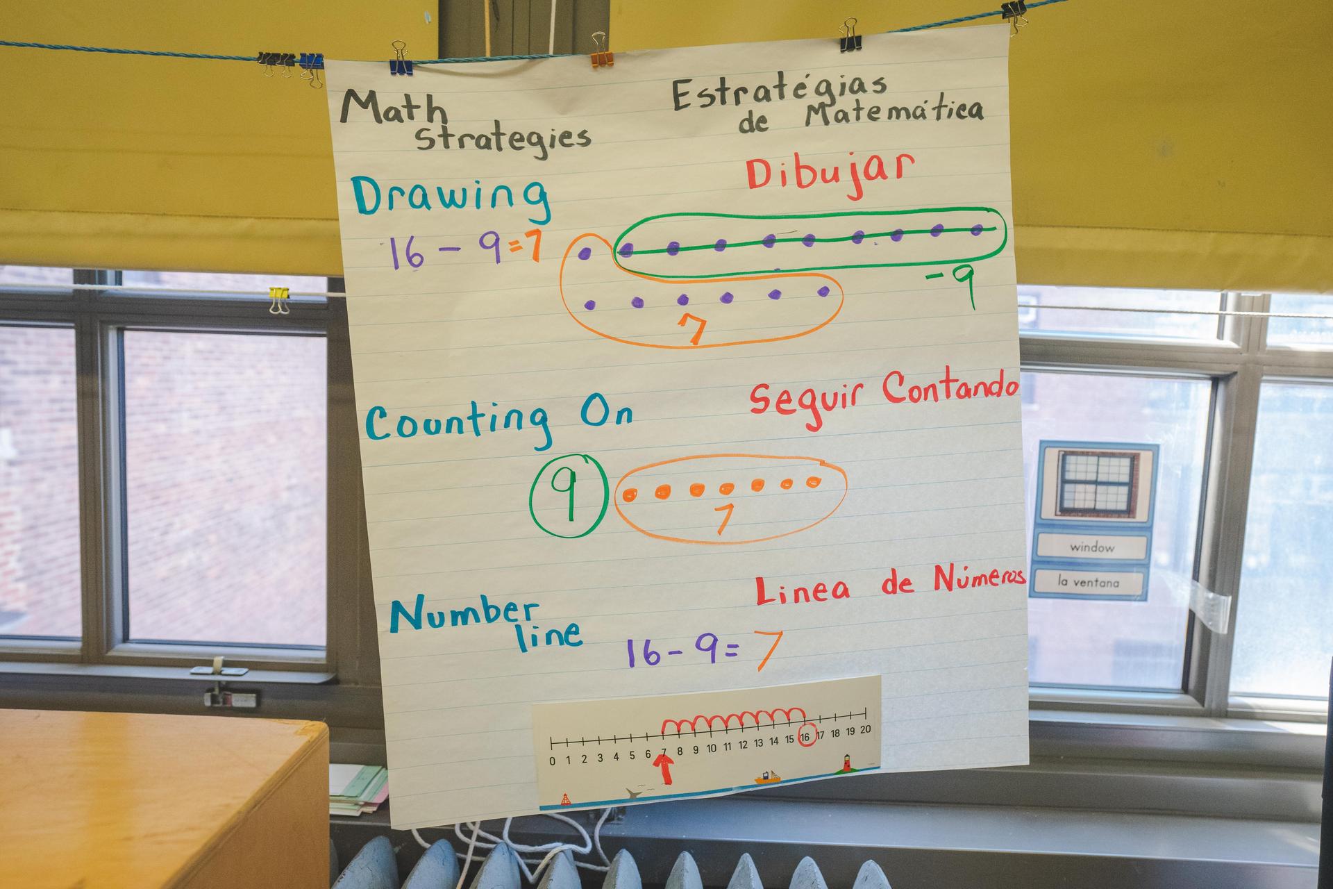 Dual language poster