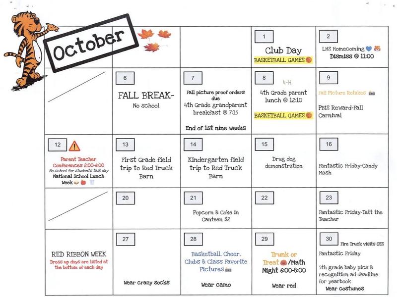 October Calendar of Events Featured Photo