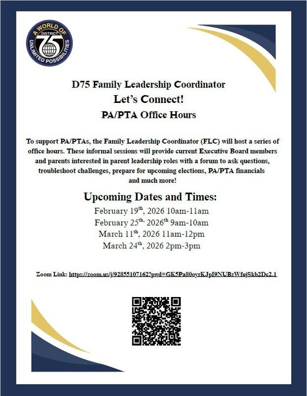 PA/PTA Office Hours