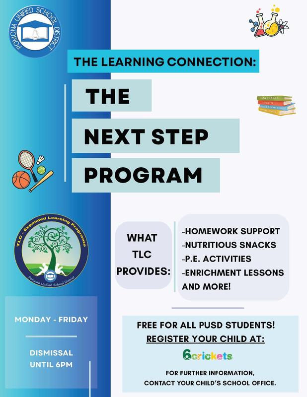TLC Expanded Learning Flyers for the afterschool program