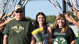 Tennis players honored on Senior Night