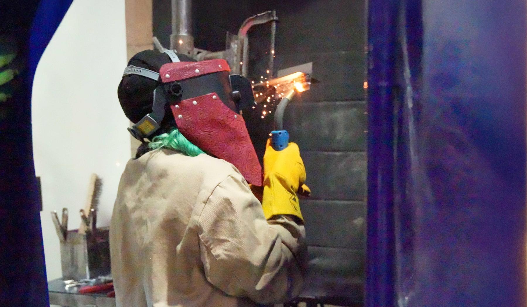 Welding Student