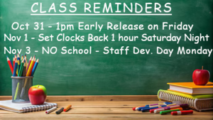 Upcoming days message