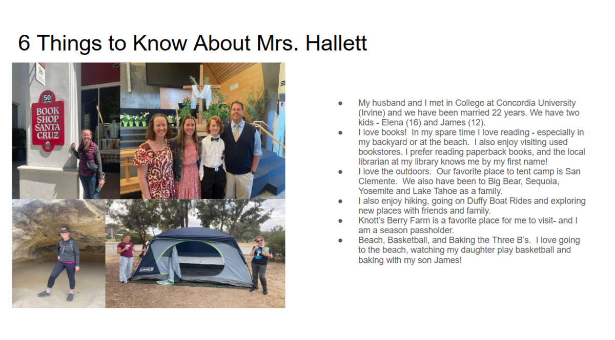 Hallett 6 Things