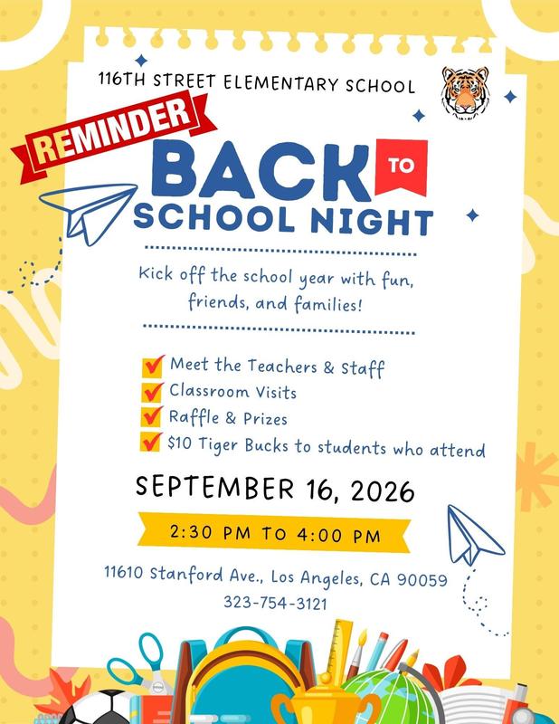 Back to School Night!