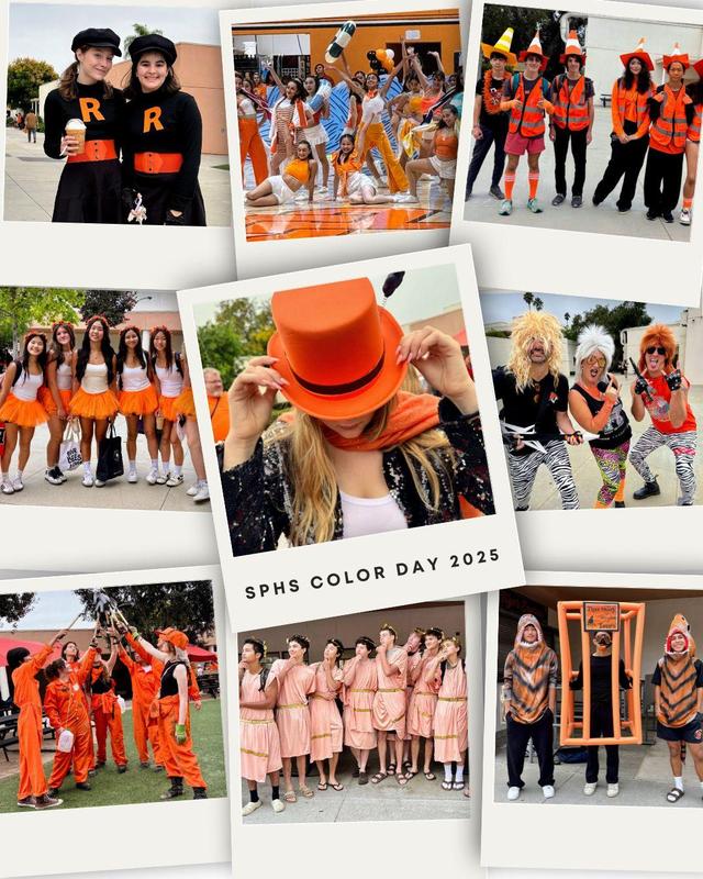 SPHS students and staff share an impressive display of school spirit during the annual SPHS Color Day. (Photos Courtesy of South Pasadena High School)