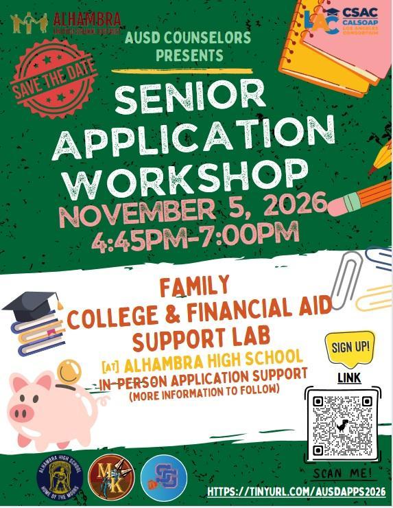 Senior Application Workshop: Thursday, Nov. 5th Featured Photo